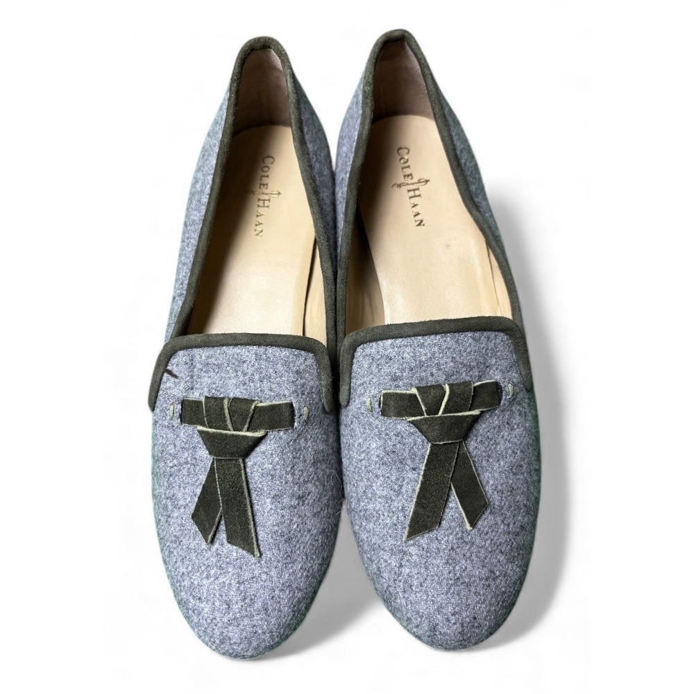 Cole Haan Loafers Womens 6.5‎ Sabrina Wool Leather Flats - Picture 2 of 4